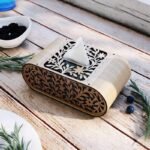 Porte-serviettes décoratif à motifs floraux – Image 3