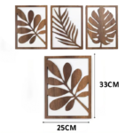 Ensemble d'art mural en bois- Auto-adhésif, facile à installer – Image 4