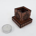 Porte-bougie – Motif oriental chaleureux – Image 3