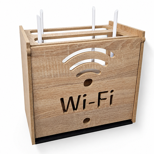 cache-wifi-01 صندوق الراوتر الخشبي – Image 1